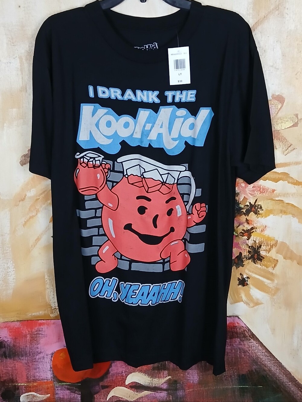 Kool-Aid "I Drank the Kool-Aid" Black Graphic T-Shirt - Big & Tall Sizes